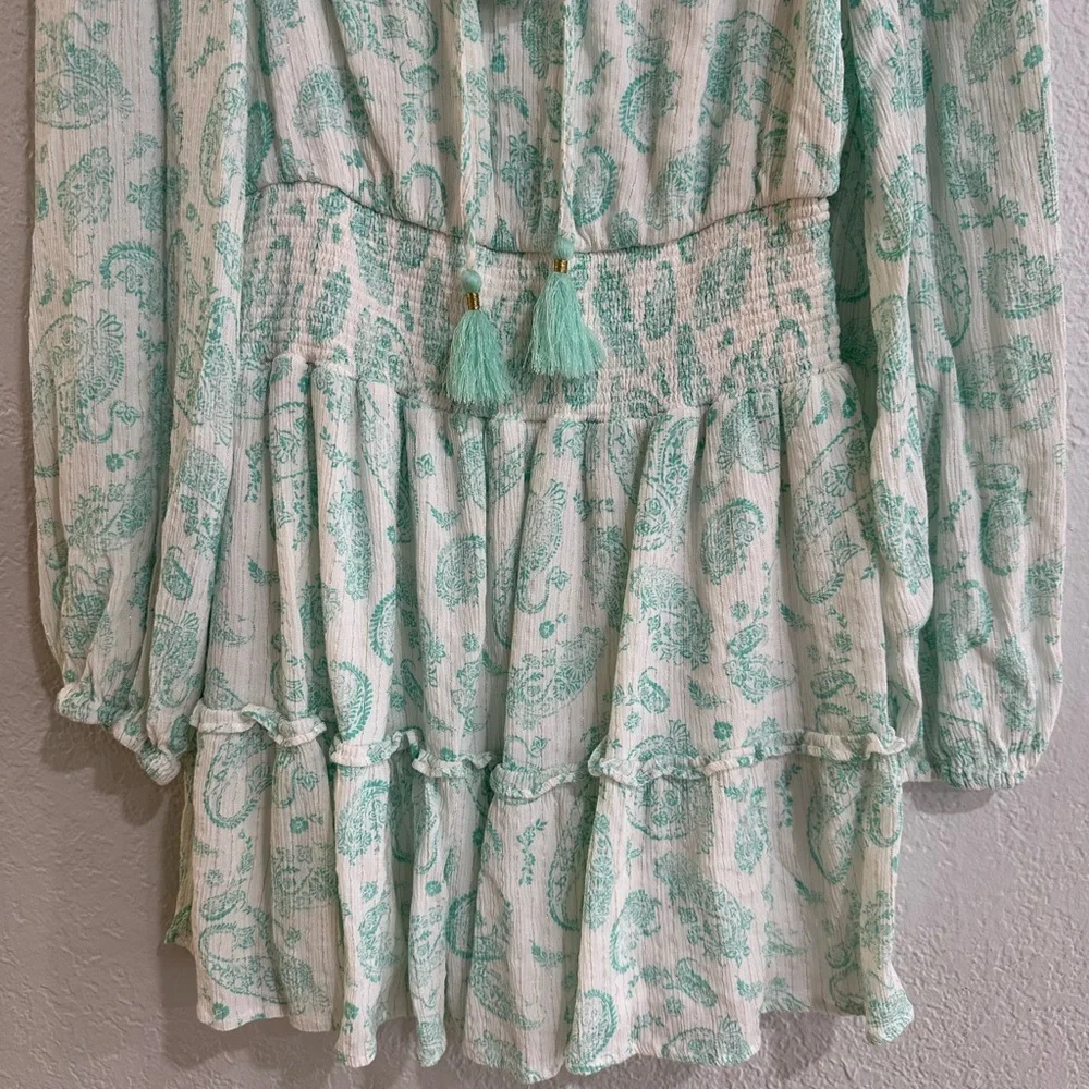 House of Harlow 1960 Mint Green Long Sleeve Dress - Picture 10 of 16
